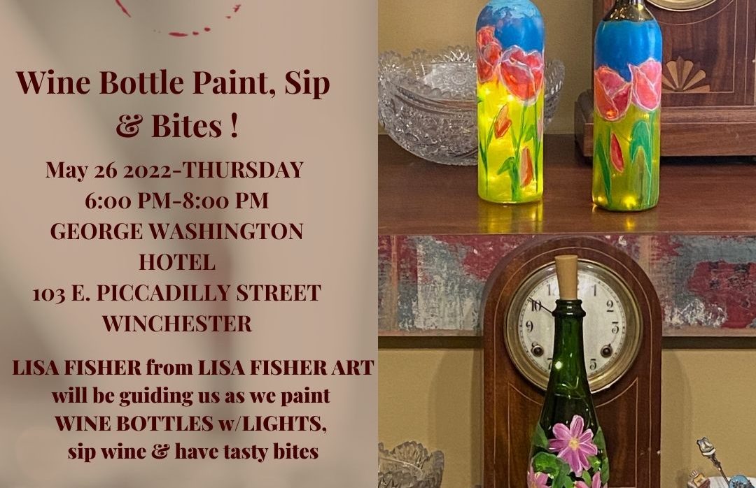 Wine Bottle Paint, Sip, and Tasty Bites!